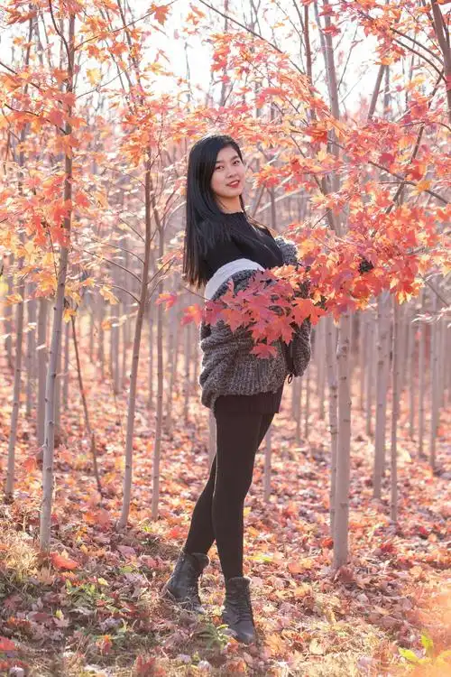 抚顺行摄无疆摄影户外俱乐部红枫林人像拍摄活动