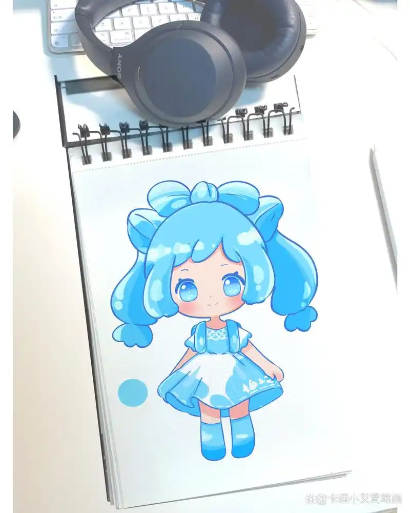 玉桂狗怎么画可爱又简单