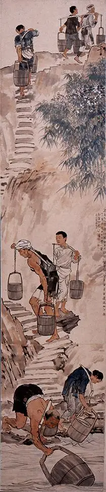 徐悲鸿《愚公移山》人物为何多是印度人