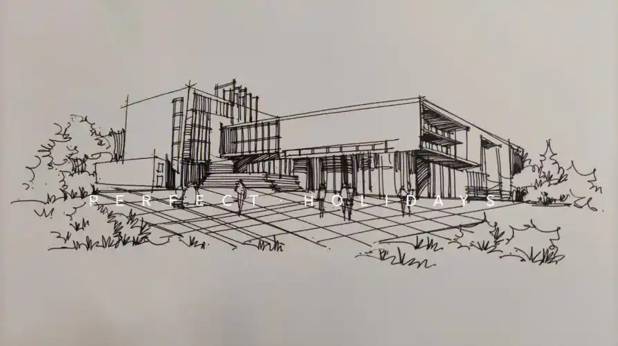 建筑速写手绘