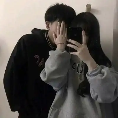 清纯秀恩爱情侣头像一对情头秀恩爱双人分开