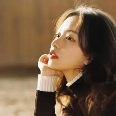 可爱侧脸女头女生头像