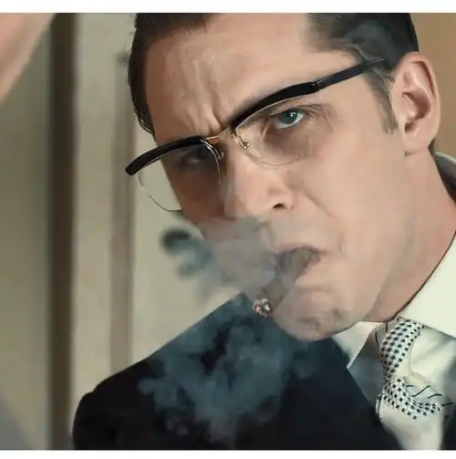 希尔库班汤姆哈迪同款眼镜黑道传奇汤姆哈迪同款眼镜架眉框半框眼镜可