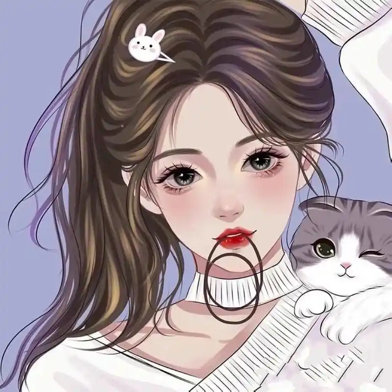 超可爱的淑女头像 粉丝的心情就是我此时的心情