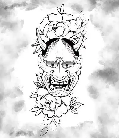 20张简单般若纹身手稿线条图片