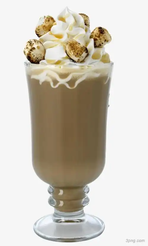 一杯冰淇淋奶茶png素材透明免抠图片-其他元素