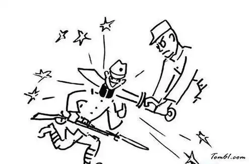 步兵简笔画军人和日本打仗简笔画打日本兵简笔画日本鬼子人物简笔画