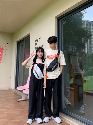 175cm150cm情侣夏日背带裤清凉穿搭好看