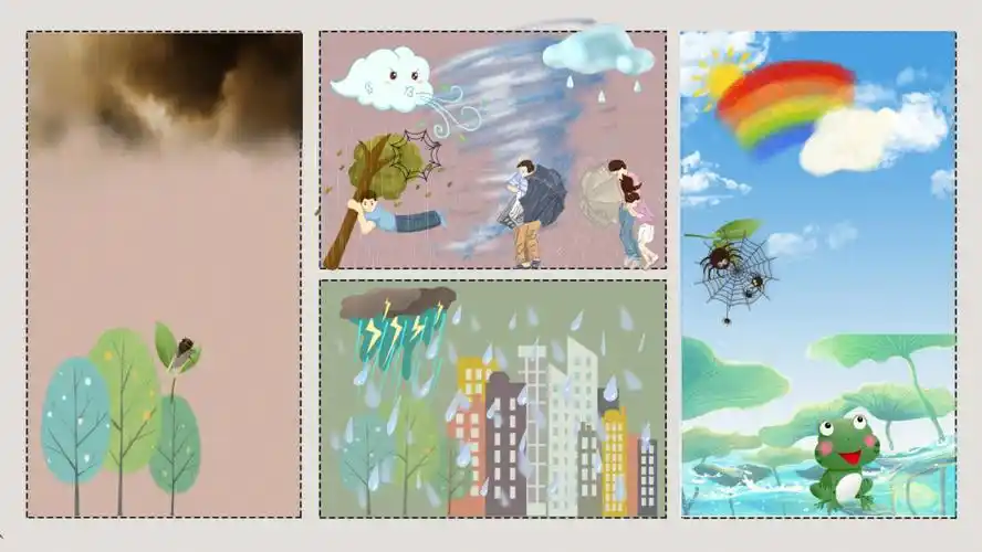 人教版二年级下册语文雷雨导图