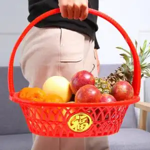 水果篮子礼品篮子塑料图片