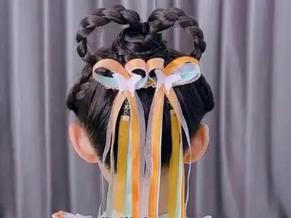 儿童古装兔子发型_儿童古装发型简单扎法(不散发)_儿童古装兔子发型男