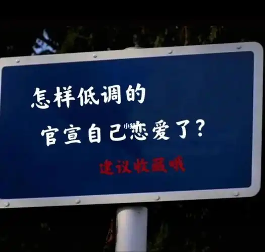怎样低调的官宣自己恋爱了建议收藏
