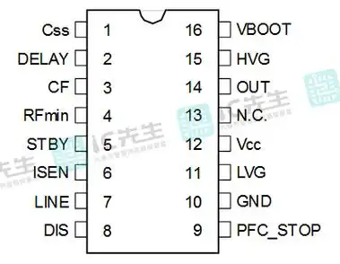 电源控制器l6599dtr产品框图引脚图,功能参数资料-ic先生