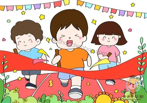 运动会儿童画