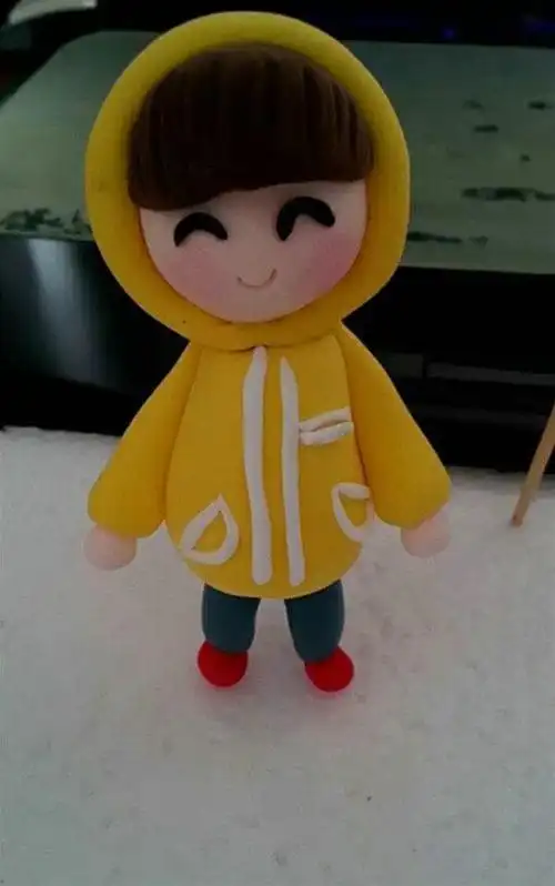 超轻彩泥步骤图 制作出来的可爱小女孩方法教学(彩泥手工猫) - 有点网