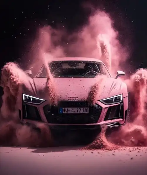 汽车#粉尘爆炸风格奥迪r8,狂野与性感并存,你喜欢吗?