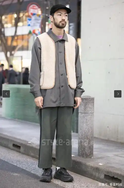 2月东京表参道街头,素人男生街拍,看似普通,每个单品都有特色