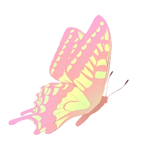 卡通粉色蝴蝶手绘卡通可爱漂亮爱心蝴蝶元素花纹手绘免抠大蝴蝶psd免