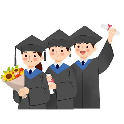 毕业庆祝卡通人物毕业季毕业快乐png素材