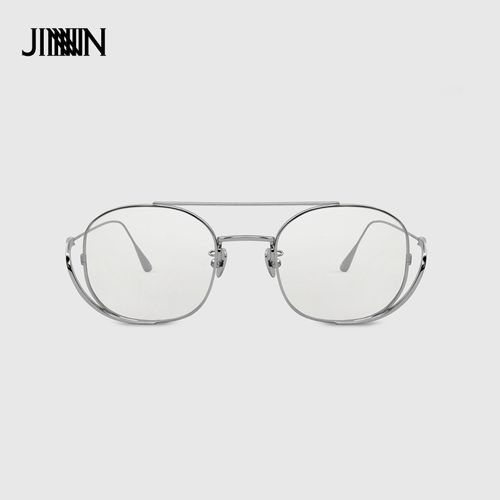 jinnnn bowie 2018新款复古银边防紫外线护眼眼镜男女同款