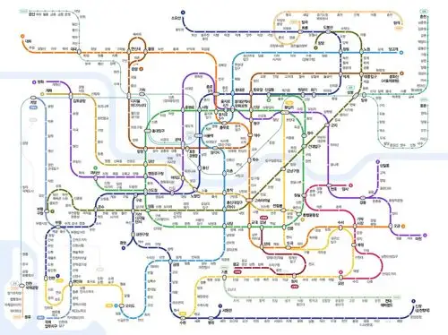 谁能发个韩国首尔地铁线路图_百度知道