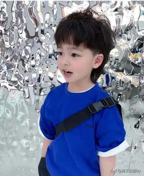 小男孩的发型图片短发 潮流(14款个性又帅气的小男孩发型)(11)
