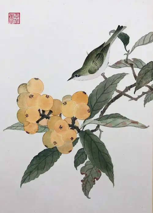 的3,藤黄77花青77赭石 画叶子,注意叶子的深浅变化#中国画  #没骨