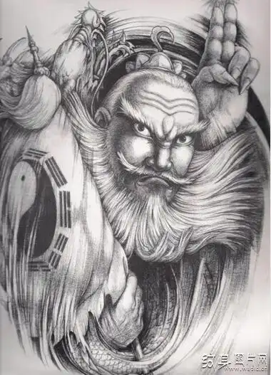 姜子牙纹身手稿