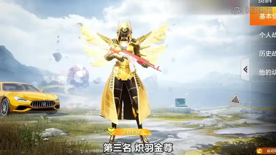 战场一梦和平精英最讨打皮肤黄金风衣屈居最后第一随处可见