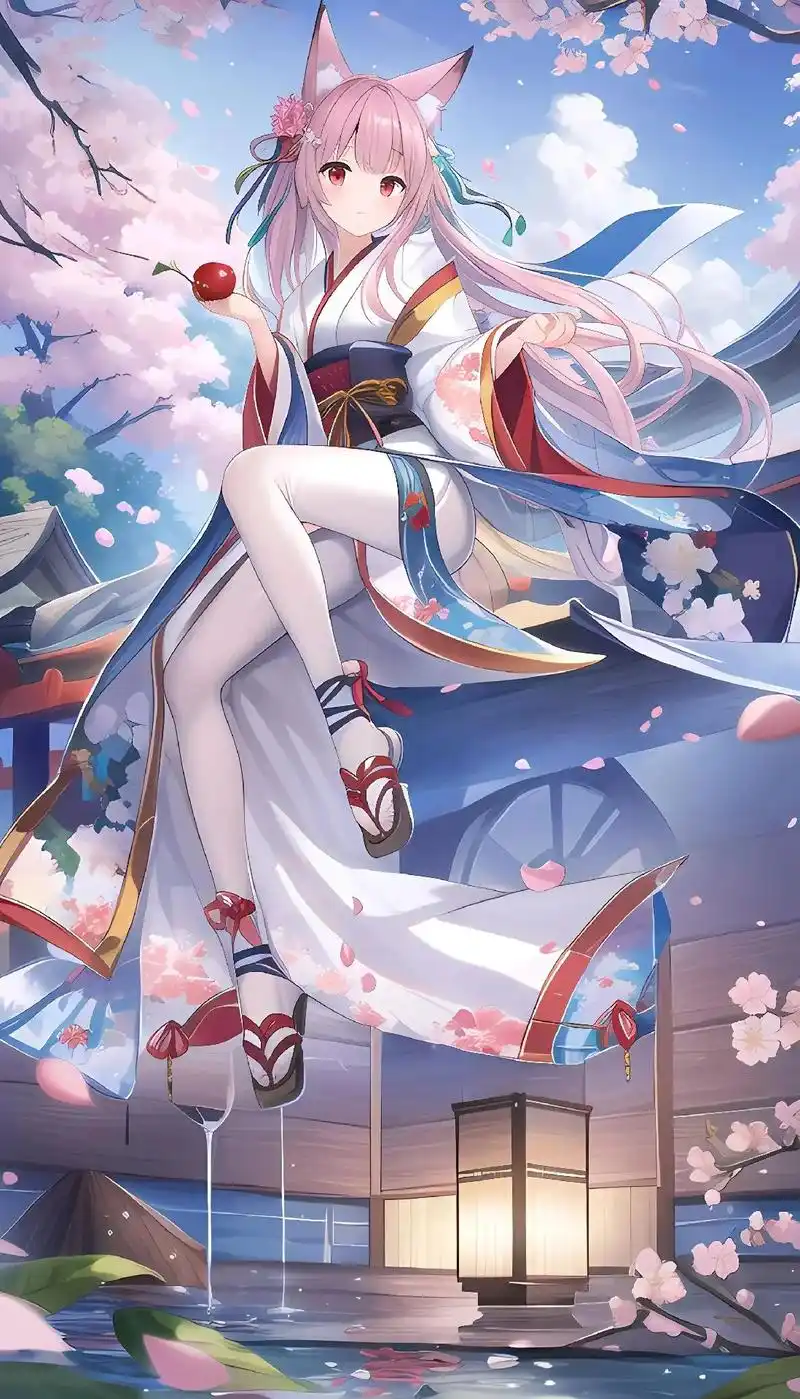 猫耳少女,你喜欢吗#图文伙伴计划 #二次元少女 #最美壁纸  - 抖音