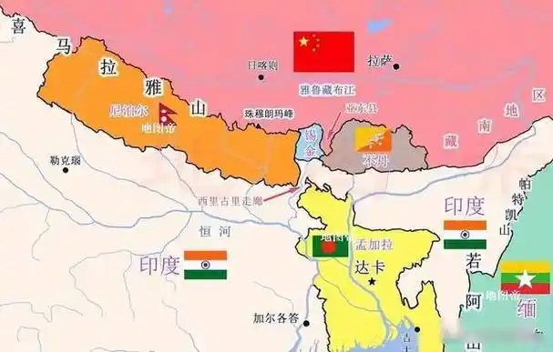 印度想扩张领土?新地图面积暴增,吞并5个邻国,3国提出抗议