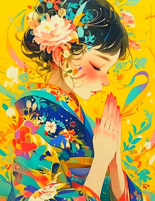 🌸东方风情插画