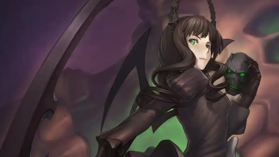 日本动漫黑岩射手炫酷手绘高清桌面壁纸