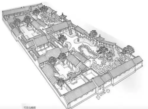 王府大院可能有个四进四出,而一般小户人家有个二进院就很不错了.