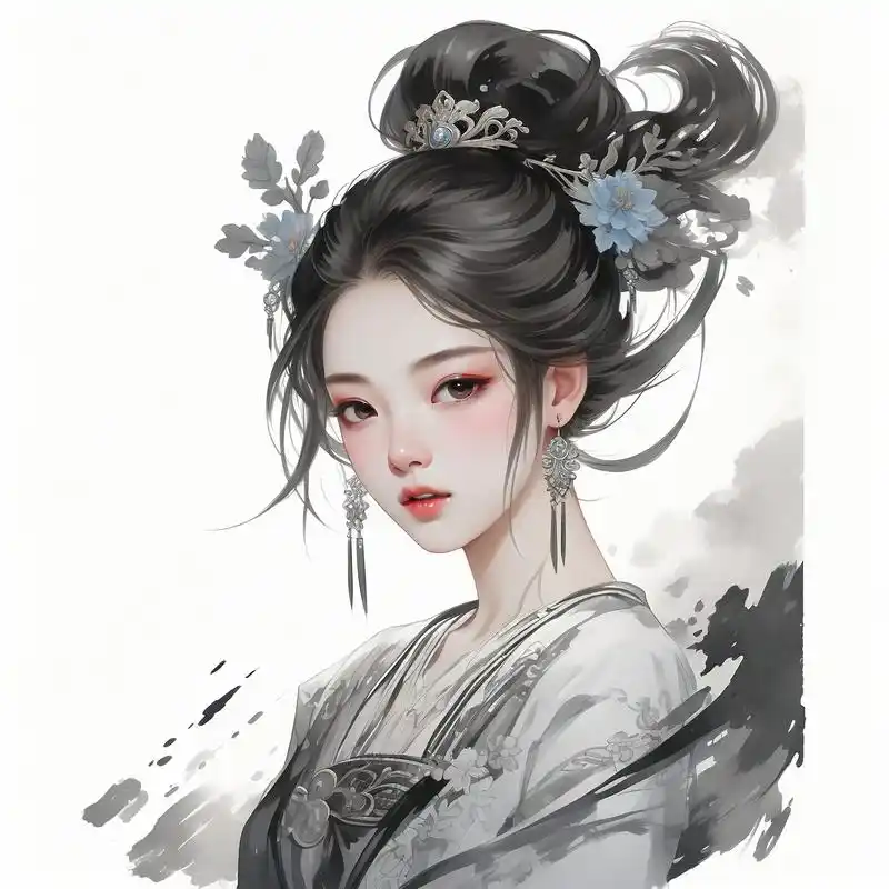 🌙嫦娥头像,仙气飘飘～ 嫦娥,中国古代神话中的人物,后羿之妻,因