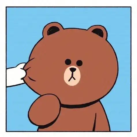 布朗熊头像可爱萌卡通 网红布朗熊头像图片