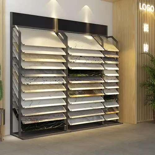 样块色板展示架橱柜门板柜门样品展示柜样板石材商用展示柜