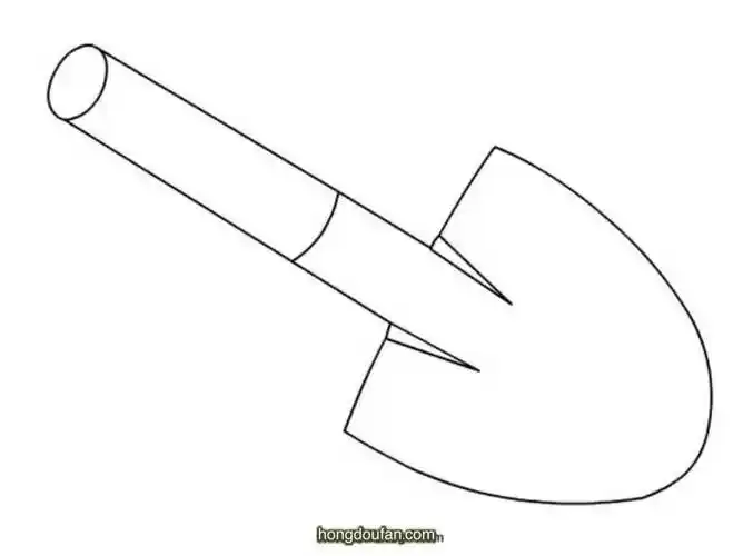 挖沙子的铁铲子要如何画挖沙玩具简笔画大全