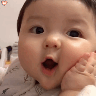 萌娃丸子妹表情包动图