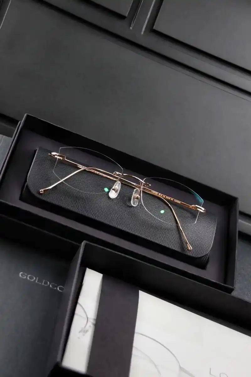 lotos18k金无框眼镜