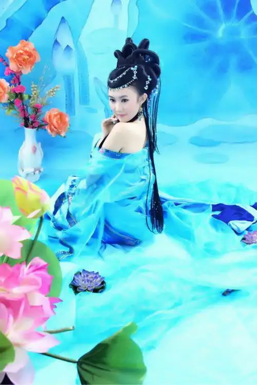 【人像摄影】古装蓝衣美女