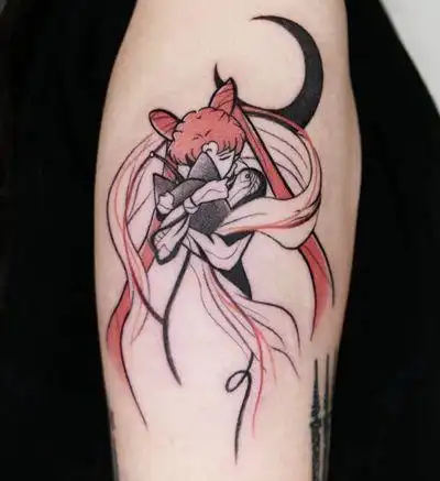 32张动漫卡通美少女战士纹身图案