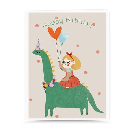 艾晴手贺创意可爱卡通手绘贺卡送宝宝儿童小同学生日男女朋友礼物祝福