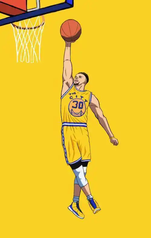 库里简笔画库里简笔画卡通人物jp潮流品牌篮球nba勇士队库里卡通版r9