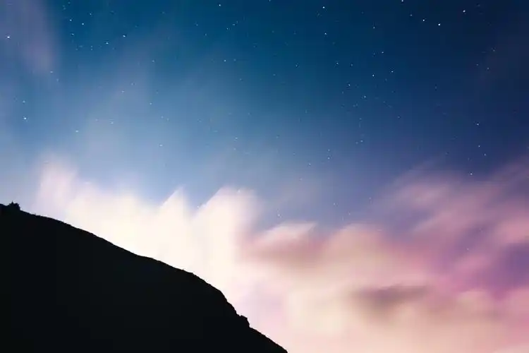 唯美的晚霞天空