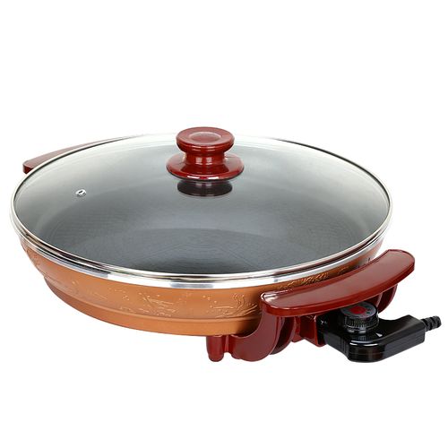 傻厨电煎锅不粘锅多功能电烤锅韩式无烟平底电热锅电炒锅家用烙饼