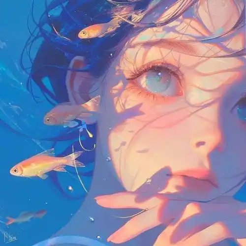 一眼就很哇塞的蓝色系头像