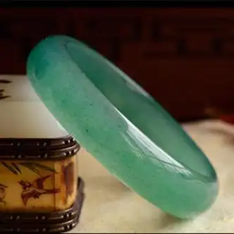 gioio东陵玉玉镯玉冰种玉石色淡绿女款玉镯子送妈妈生日礼物内径66