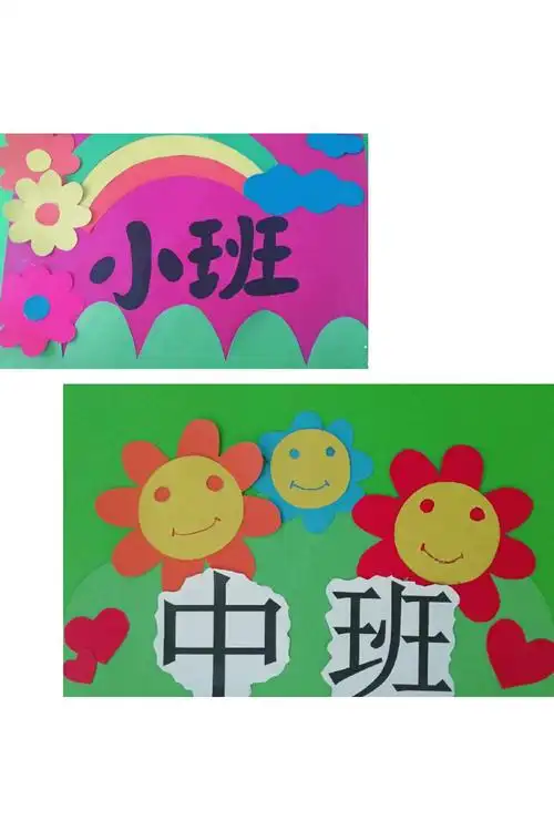 老师们把班牌做好了,看,漂亮吧,相信小朋友们会很喜欢的.