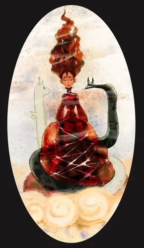 我懂的内心纠结的天秤座总会有两个衍生宠物 一个代表恶魔一个代表